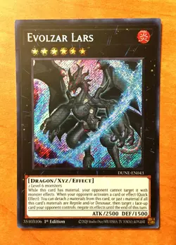 Yugioh Evolzar Lars DUNE-EN043 Duelist Nexus Secret Rare NM-M - Image 1