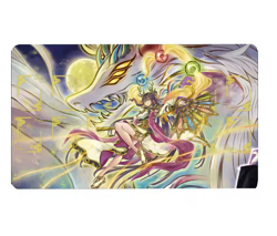 YuGiOh Playmat HOLOGRAPHIC YGO Suluya TCG HOLO FOIL Card Game PAD duel mat - Image 1