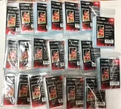 Ultra PRO Trading Card Penny SleevesR 20 Stuck 100 Sleeve-Packs 2.5" x 3.5" - Image 1