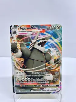 Aggron VMAX HP330 Pokemon Metal Card-Collectible Gift Display. - Image 1