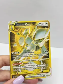 Arceus VSTAR HP190 Pokemon Metal Card-Collectible Gift Display. - Image 1