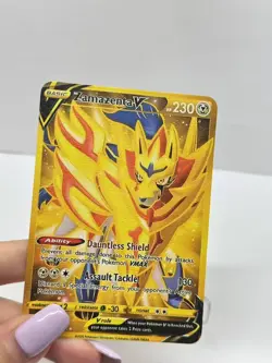 ZamazentaV HP230 Pokemon Metal Card-Collectible Gift Display. - Image 1