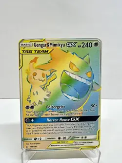 Gengar&Mimikyu GX HP240 Pokemon Metal Card-Collectible Gift Display. - Image 3