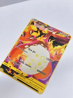 Charizard VMAX HP999999 Pokemon Metal Card-Collectible Gift Display. - Image 3