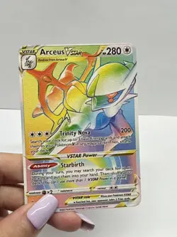 Arceus VSTAR HP280 PokÃ©mon Metal Card-Collectible Gift Display. - Image 1