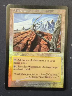 MTG English Wasteland LP/NM Foil Promos: Magic Player Rewards - Image 1