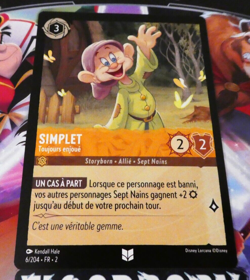 LORCANA TRADING CARD GAME TCG DISNEY CHAPITRE 2 CARTE SIMPLET 6/204 FR TCG NM - Image 1