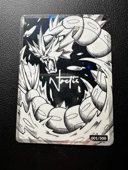 Noctis Altered Art Pokemon Card - Prerelease #1 - Gyarados Serialized Fan Art - Image 3