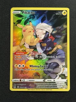 Pokemon Card 2022 TCG Pikachu TG05/TG30 Full Art Lost Origin Trainer Gallery 2 - Image 1