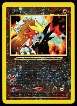 Entei 34 Reverse Holo WOTC Black Star Promo Pokemon Card - Image 1