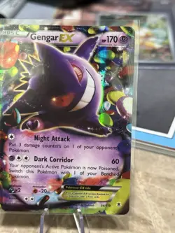 Gengar EX Ultra Rare XY - Phantom Forces 34/119 NM Holo Pokemon Card TCG - Image 2