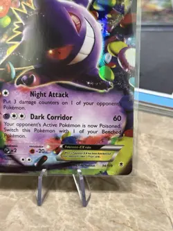 Gengar EX Ultra Rare XY - Phantom Forces 34/119 NM Holo Pokemon Card TCG - Image 3