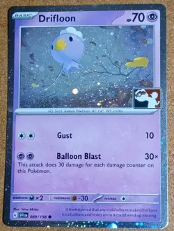Drifloon 089/198 Holo Common Prize Pack Series Cards Pokemon Holo Lightly Played - Image 1