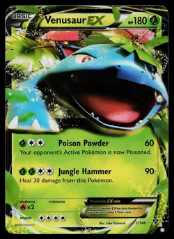 Pokemon Card - Venusaur EX Holo XY Base Set 1/146 Ultra Rare - Image 1