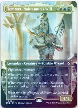 Temmet, Naktamun's Will (Borderless) Foil M Commander: Aetherdrift 4 NM - Image 1