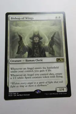 MTG Bishop of Wings x1- -Core Set 2020-Lightly Played - Image 1