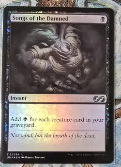 Songs of the Damned, Ultimate Masters, Foil, #115, MTG, NM++, PACK FRESH - Image 1