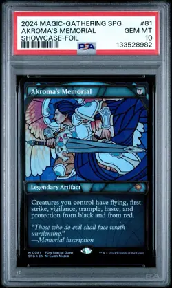 2024 MTG Special Guests Akroma’s Memorial Showcase #81 Foil - PSA 10 - Image 1