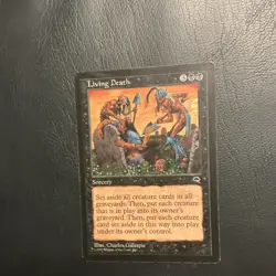 Wizards of the Coast Living Death Black Rare Sorcery Tempest Regular #142 1997 - Image 1