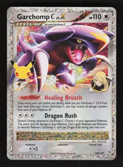 Garchomp C LV.X 145/147 Pokemon Celebrations Classic Collection Holo Card - Image 1