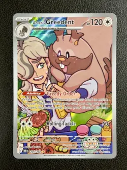 ARVEN'S GREEDENT 205/182 Pokemon Destined Rivals Illustration Rare Near Mint - Image 1