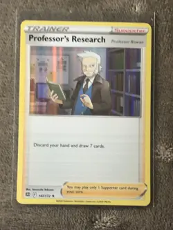 Brilliant Stars 147/172 Professor’s Research NON Holo Rare Pokemon Near Mint - Image 1