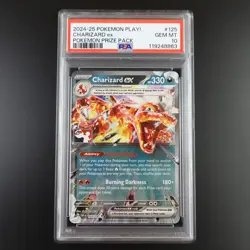 PSA 10 Charizard ex 125/197 Play! Prize Pack Graded Pokemon Card - Image 1