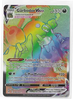 Garbodor VMAX 216/203 Pokemon Evolving Skies Sword Shield Secret Rare NM - Image 1