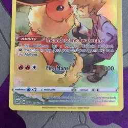 Pokemon TCG Flareon TG01/TG30 Swsh09: Brilliant Stars Trainer Gallery - Image 3