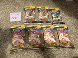 Pokemon TCG Evolving Skies Sleeved Booster Pack Lot Of 7 - Image 1