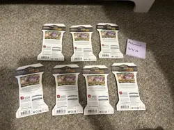 Pokemon TCG Evolving Skies Sleeved Booster Pack Lot Of 7 - Image 2