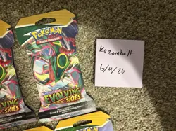 Pokemon TCG Evolving Skies Sleeved Booster Pack Lot Of 7 - Image 4