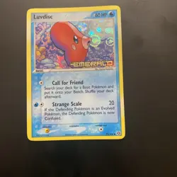 Pokemon Card - Luvdisc Emerald 53/106 Reverse Holo Stamped - Image 1