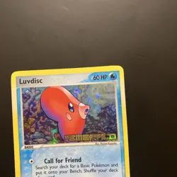 Pokemon Card - Luvdisc Emerald 53/106 Reverse Holo Stamped - Image 2