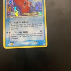 Pokemon Card - Luvdisc Emerald 53/106 Reverse Holo Stamped - Image 3