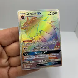 Pokemon TCG 2017 Zoroark GX 77/73 RAINBOW SECRET RARE [Card protector included] - Image 1