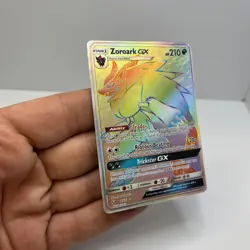 Pokemon TCG 2017 Zoroark GX 77/73 RAINBOW SECRET RARE [Card protector included] - Image 2