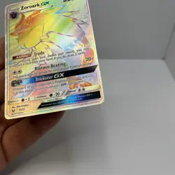 Pokemon TCG 2017 Zoroark GX 77/73 RAINBOW SECRET RARE [Card protector included] - Image 4