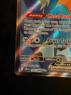 Pokemon Chaos Rising Cobalion 103/086 Full Art Ultra Rare - Image 4