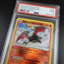 PSA 9 Radiant Charizard 020/159 Crown Zenith Holo Graded Pokemon Card - Image 2