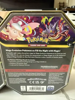 Pokemon TCG: Mega Moonlit Tin (Mega Gengar EX) ~In Hand~ - Image 3