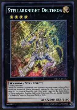Yugioh Stellarknight Delteros DUEA-EN053 Secret Rare Unlim - NM - Image 1