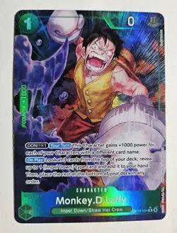 Monkey.D.Luffy Alt Art OP16-034 OP16 The Time of Battle NM One Piece - Image 1