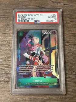One Piece Card Perona Alt Art OP09-034 Emperors in the New World English PSA 10 - Image 1