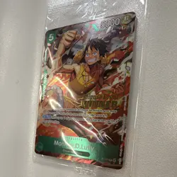 One Piece TCG OP-16 Monkey.D.Luffy P-135 Pre Release Winner Stamp - Image 3