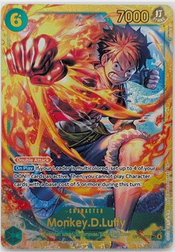 MONKEY D LUFFY OP13-118 Carrying On His Will SEC RARE Foil English - Image 1