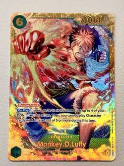 MONKEY D LUFFY OP13-118 Carrying On His Will SEC RARE Foil English - Image 3