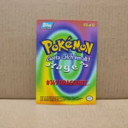 Pokemon Topps Dragonite Series E11 Card Lightly Played - Image 2