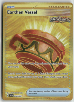 Earthen Vessel 096/064 Shrouded Fable Hyper Rare Pokemon English Card (LP) - Image 1