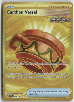 Earthen Vessel 096/064 Shrouded Fable Hyper Rare Pokemon English Card (LP) - Image 1